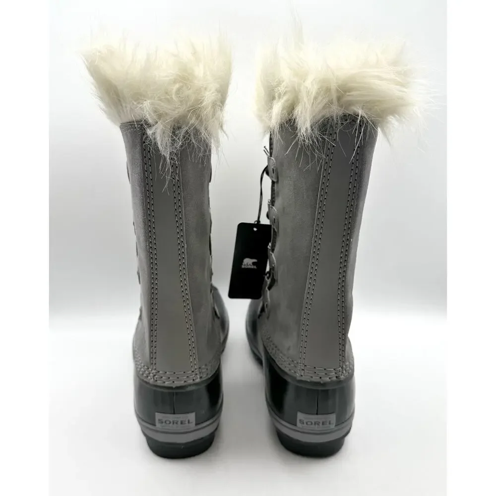 Sorel Kids Joan of Arc Duck Boots US 6 EU 38 Gray Brown Waterproof Snow NIB